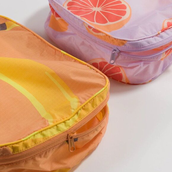 NWT Baggu Packing Cube Set - Archive Fruits (Banana, Grapefruit) - Picture 4 of 4